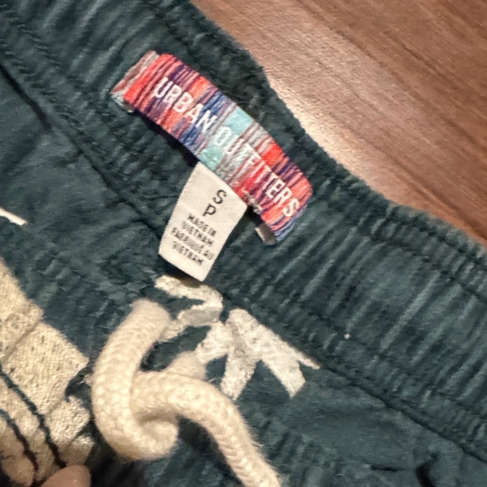 Urban Outfitters Green Corduroy Pants with Sunburst Pattern - Picture 4 of 5